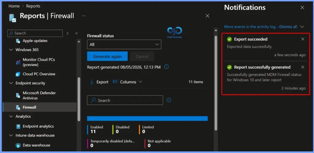 Microsoft Intune Firewall Status Report to Monitor and Verify Firewall Policies 11 Microsoft Intune Firewall Status Report to Monitor and Verify Firewall Policies - Fig.10