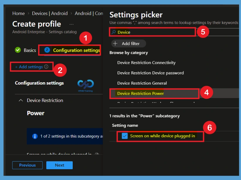 Keep Android Device Screens on While Charging for Continuous Visibility using Intune Policy 5 Keep Android Device Screens on While Charging for Continuous Visibility using Intune Policy -Fig.4