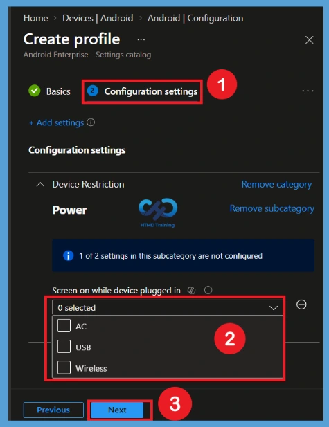 Keep Android Device Screens on While Charging for Continuous Visibility using Intune Policy 6 Keep Android Device Screens on While Charging for Continuous Visibility using Intune Policy -Fig.5