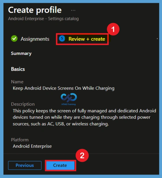 Keep Android Device Screens on While Charging for Continuous Visibility using Intune Policy 10 Keep Android Device Screens on While Charging for Continuous Visibility using Intune Policy -Fig.9