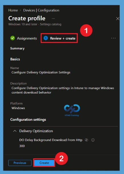 Configure Delivery Optimization Settings to Control Windows Content Downloads using Intune - Fig.8