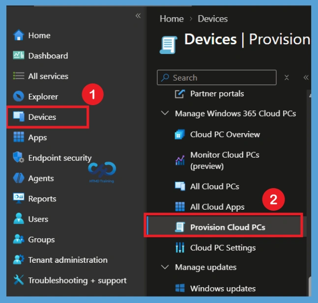 Configure Windows 365 Developer Configuration with Microsoft 365 Apps using Intune - Fig.1