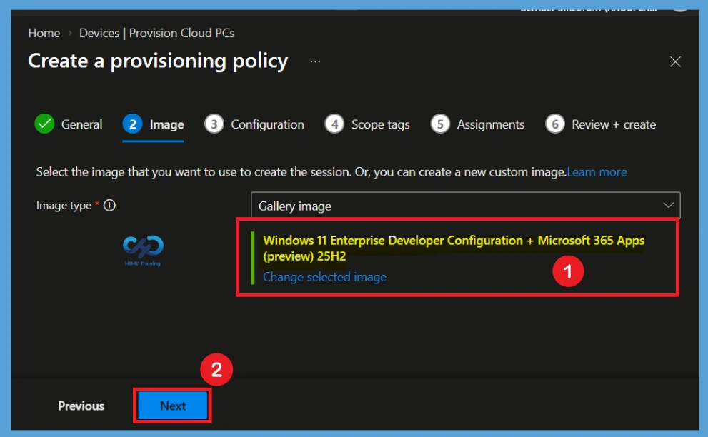 Configure Windows 365 Developer Configuration with Microsoft 365 Apps using Intune - Fig.7