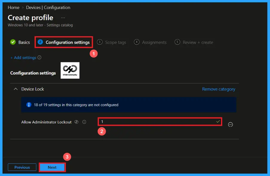 Control Built-in Administrator Account Lockout after Failed Sign-In Attempts using Microsoft Intune 6 Control Built-in Administrator Account Lockout after Failed Sign-In Attempts using Microsoft Intune - fig.5