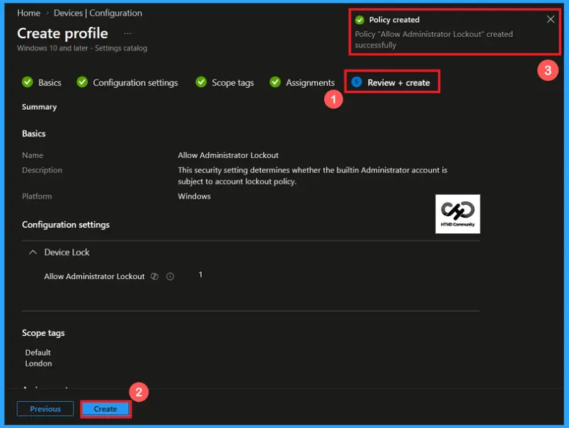Control Built-in Administrator Account Lockout after Failed Sign-In Attempts using Microsoft Intune 10 Control Built-in Administrator Account Lockout after Failed Sign-In Attempts using Microsoft Intune - fig.9