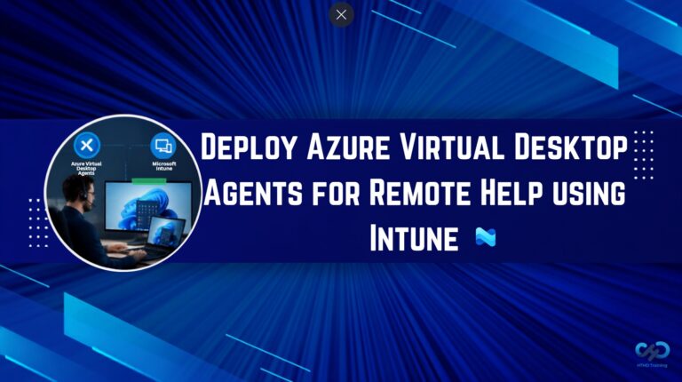 Deploy Azure Virtual Desktop Agents for Remote Help using Intune. Fig. 1