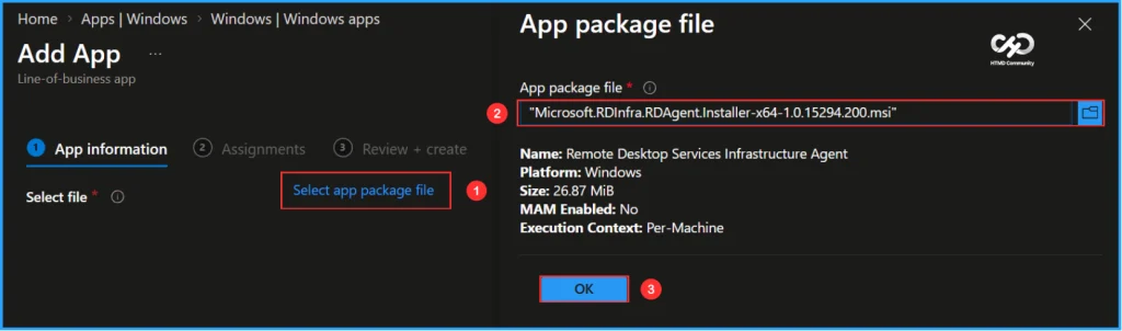 Deploy Azure Virtual Desktop Agents for Remote Help using Intune. Fig. 4