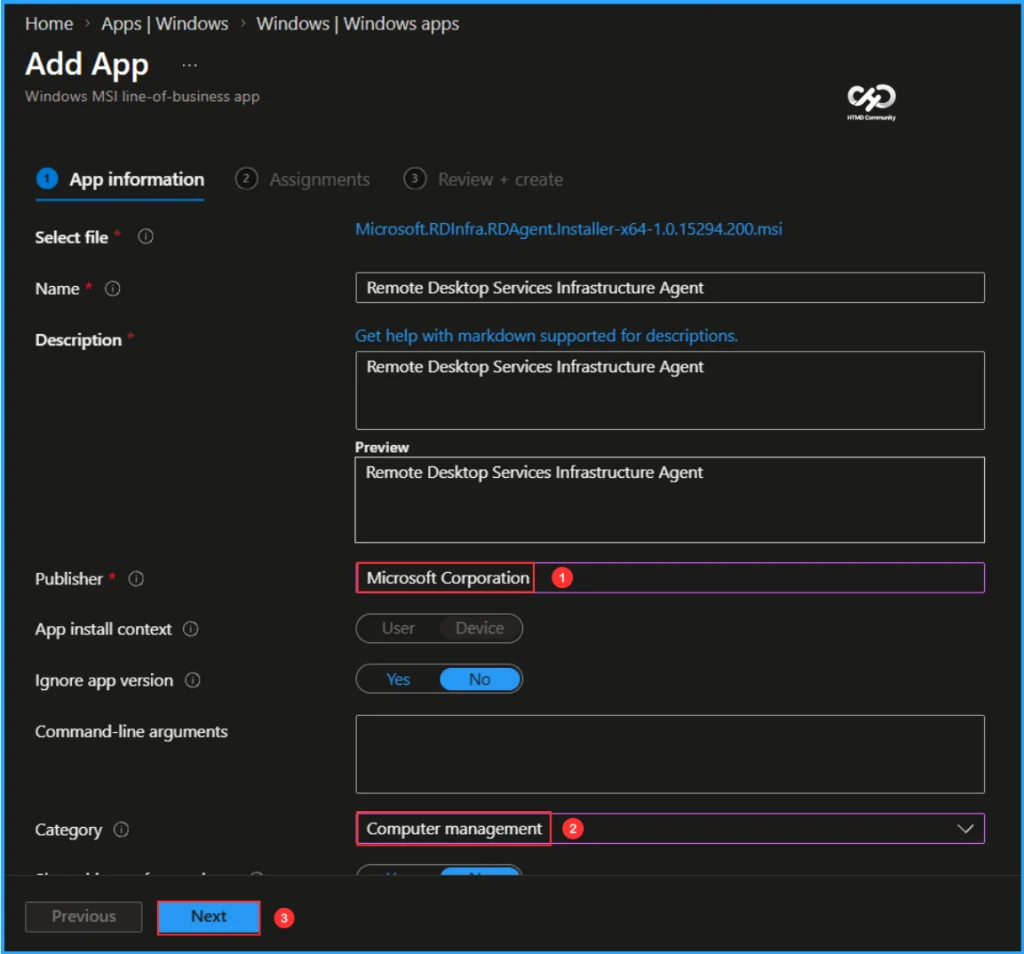 Deploy Azure Virtual Desktop Agents for Remote Help using Intune. Fig. 6