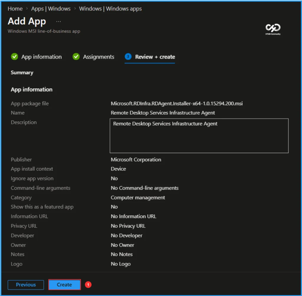 Deploy Azure Virtual Desktop Agents for Remote Help using Intune. Fig. 9