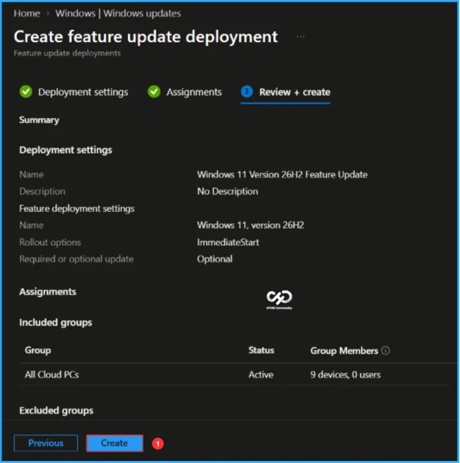 Deploy the Windows 11 26H2 Feature Update using Microsoft Intune 5 Deploy the Windows 11 26H2 Feature Update using Microsoft Intune. Fig. 4