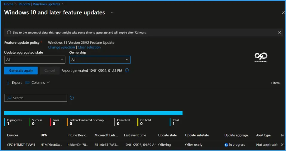 Deploy the Windows 11 26H2 Feature Update using Microsoft Intune 6 Deploy the Windows 11 26H2 Feature Update using Microsoft Intune. Fig. 5