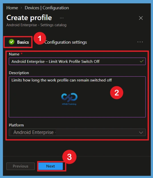 Control How Long Android Enterprise Work Profiles Can Remain Turned Off using Intune Policy -Fig.3