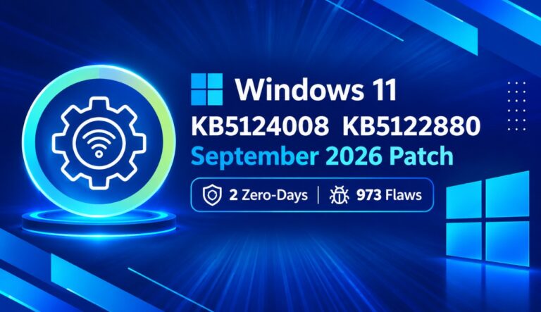 Windows 11 KB5124008 KB5122880 September 2026 Patch and 2 Zero Day Vulnerabilities and 973 Flaws 1