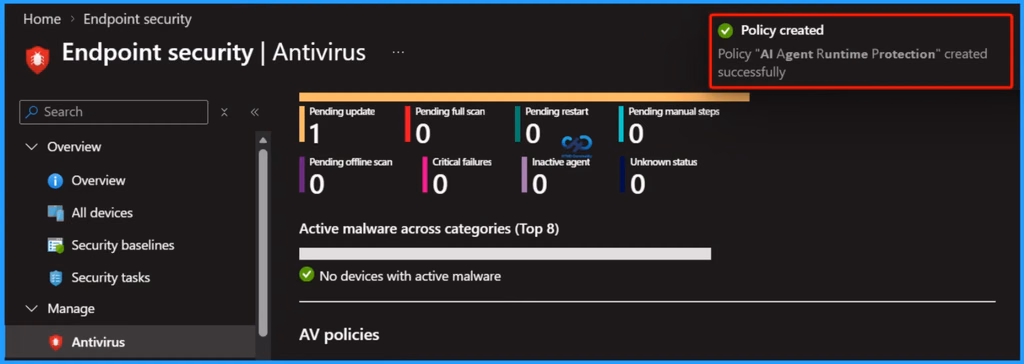 Securing AI Agents with Runtime Protection using Microsoft Defender and Intune 9 Securing AI Agents with Runtime Protection using Microsoft Defender and Intune - Fig.8