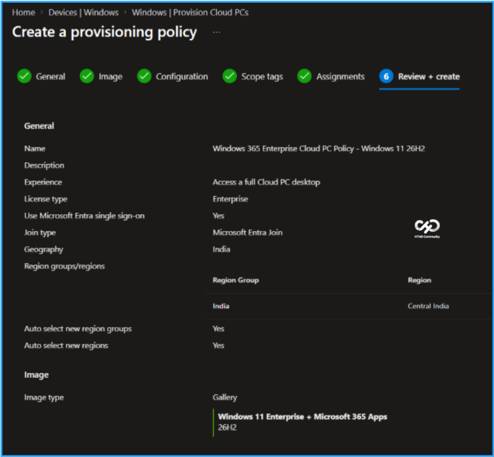 Create a New Windows 11 26H2 Cloud PC using Intune 8 Create a New Windows 11 26H2 Cloud PC using Intune. Fig. 7