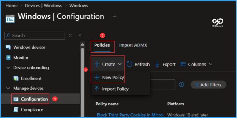 Manage Windows App Configuration on Windows Devices using Intune. Fig .1